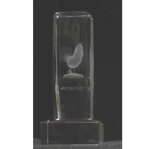 Imagen Figura Monolito cristal Urogallo