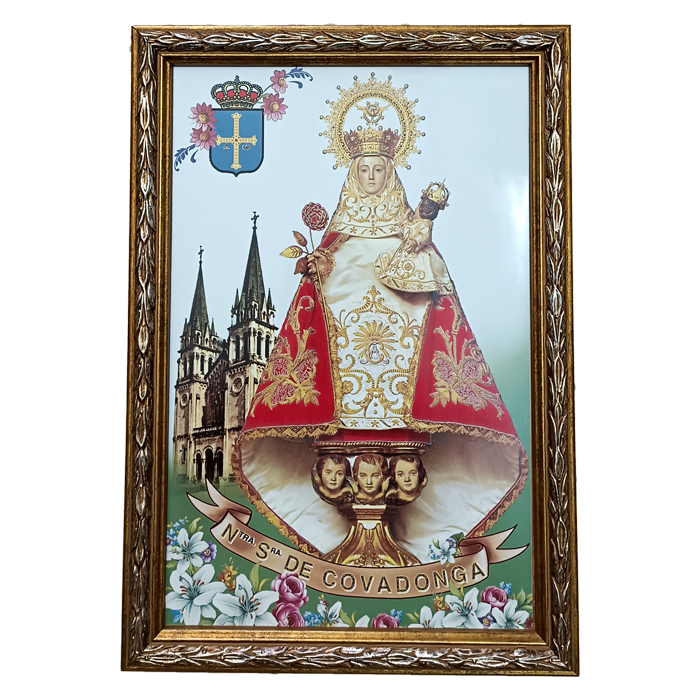 Imagen cuadro Azulejo Virgen Covadonga basílica