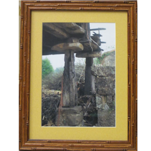 Imagen cuadro hórreo asturiano