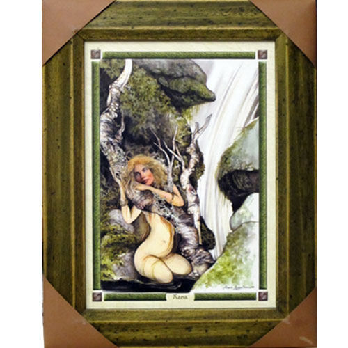 Imagen cuadro personajes mitología asturiana Xana