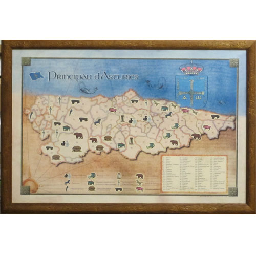 Imagen cuadro mapa concejos asturianos historia 