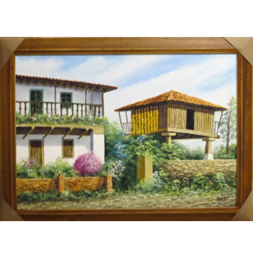 Imagen cuadro Yves Quintana asturiana Oleo original