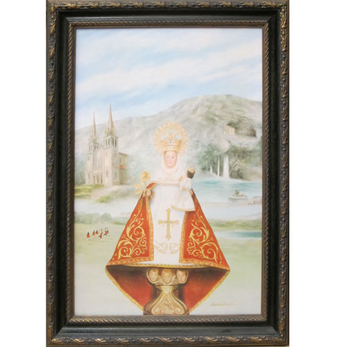  Imagen cuadro Virgen Covadonga  litografía  