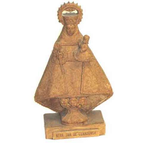 Figura Virgen Covadonga barro Asturias