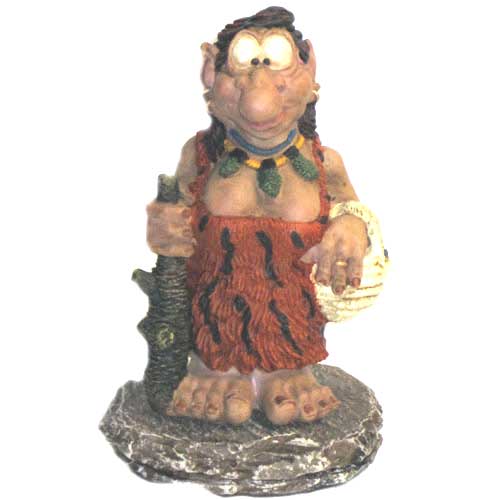  Imagen figura mujer astur celta con niño cerámica pintado a mano