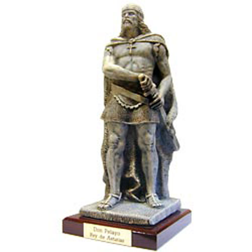 Imagen figura Rey Don Pelayo piedra