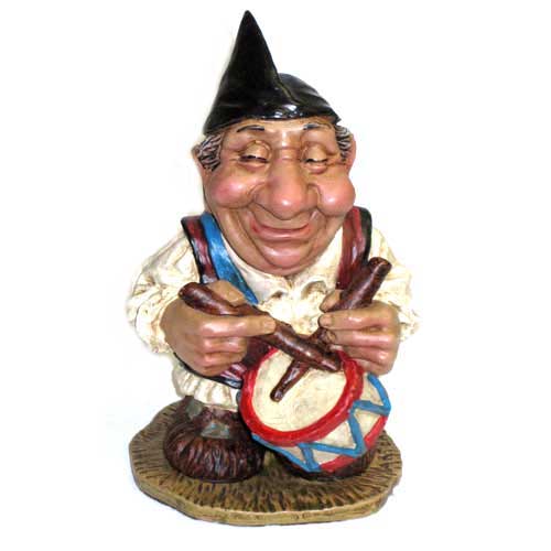imagen figura cerámica tamborilero pintado a mano