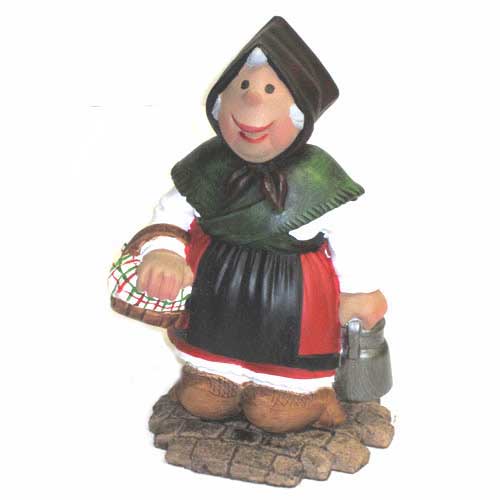 Imagen figura telva de pie pintado a mano
