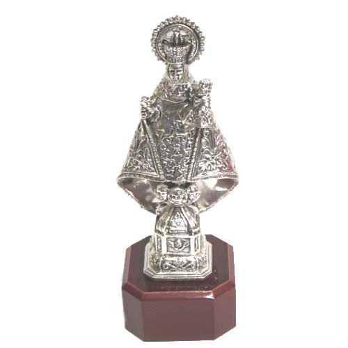 Imagen figura Virgen Covadonga figura mediana bañada en plata 1000 micras