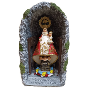 Imagen figura cueva de Covadonga con santina pequeña