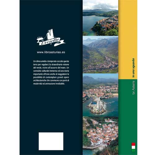 Imagen libro Asturias en la mirada en Italiano parte trasera