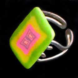 Anillo pasta fimo Asturias
