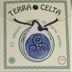 imagen colgante cerámica celta Asturias