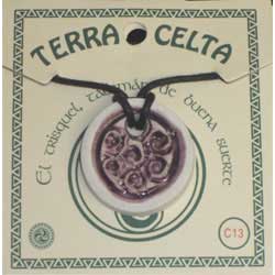 imagen colgante cerámica celta Asturias