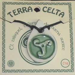 imagen colgante cerámica celta Asturias