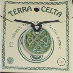 imagen colgante cerámica celta Asturias