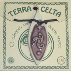 imagen colgante cerámica celta Asturias