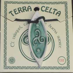 imagen colgante cerámica celta Asturias