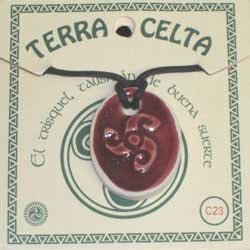 imagen colgante cerámica celta Asturias