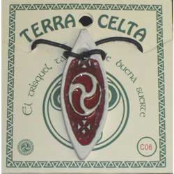 imagen colgante cerámica celta Asturias