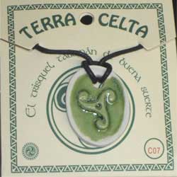 imagen colgante cerámica celta Asturias