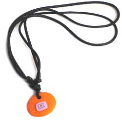 colgante cord&oacute;n pasta fimo Asturias