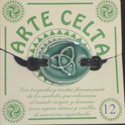 pulsera cerámica esmaltada motivos celta Asturias