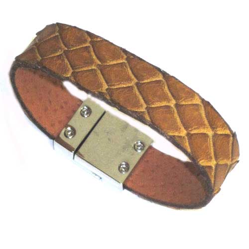 pulsera cuero cierre imán Asturias