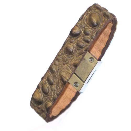 pulsera cuero cierre imán Asturias