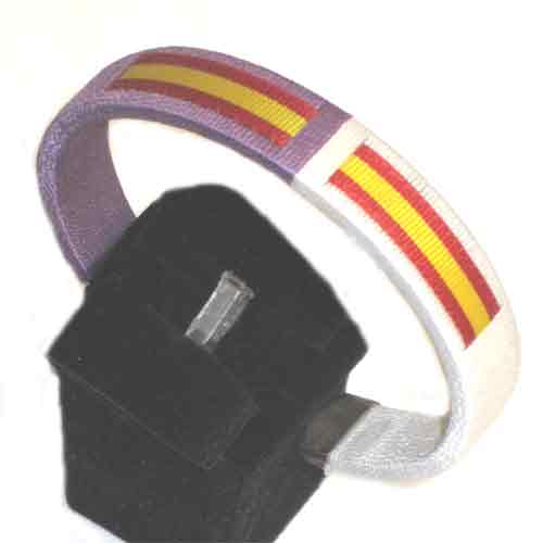 pulsera tela rígida plata España