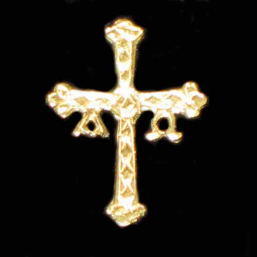 Imagen pin cruz Victoria oro