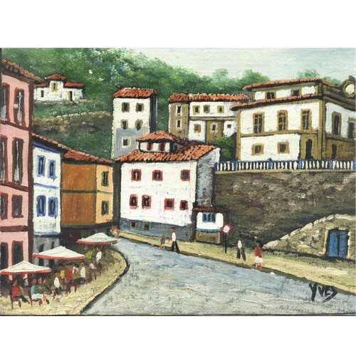 Imagen oleos originales Cudillero Yves.