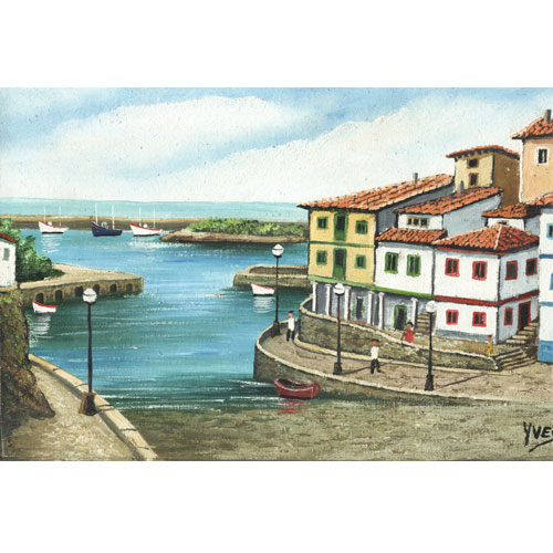 Imagen oleos originales Cudillero 30 x 20 - Ives. Modelo 1