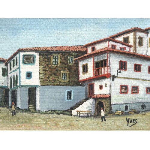Imagen oleos originales Cudillero Yves.