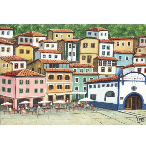 Imagen oleos originales Cudillero 30 x 20 - Ives. Modelo 4