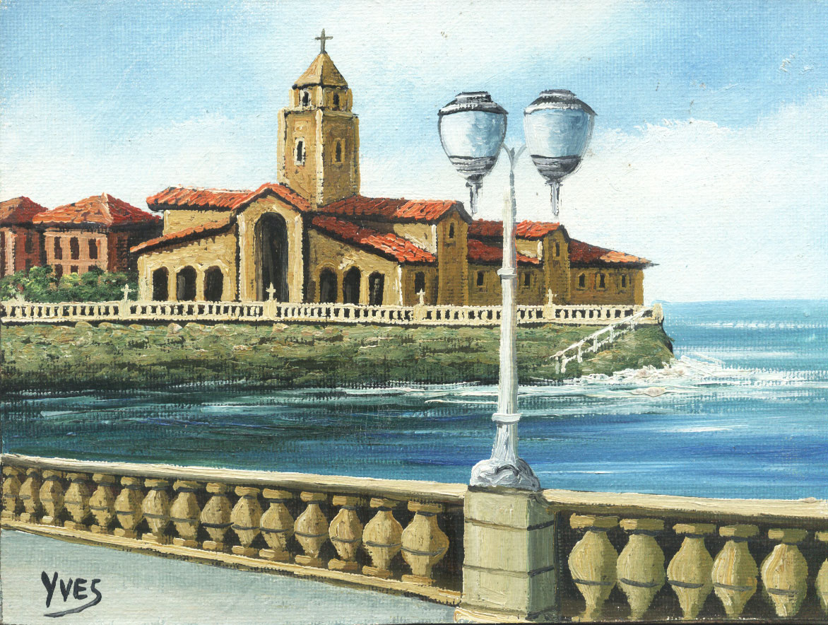 Imagen oleo original Yves Iglesia de San Pedro