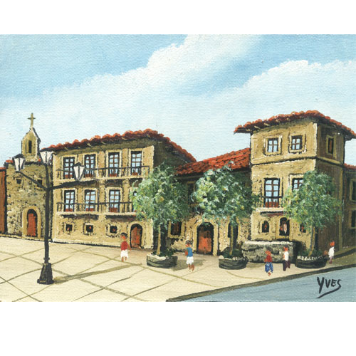 Imagen oleo original Yves Casa de Jovellanos