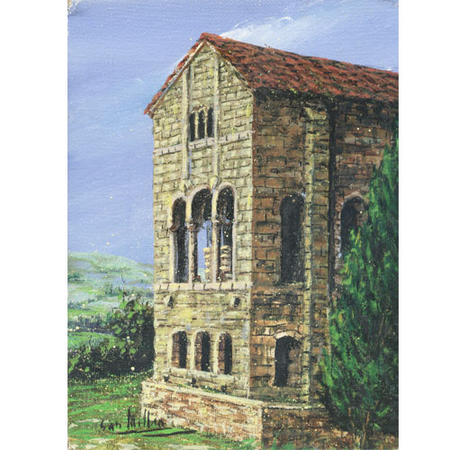  Oleo original Millan Santa María del Naranco