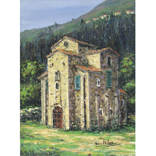  Oleos original Millan San Miguel de Lillo