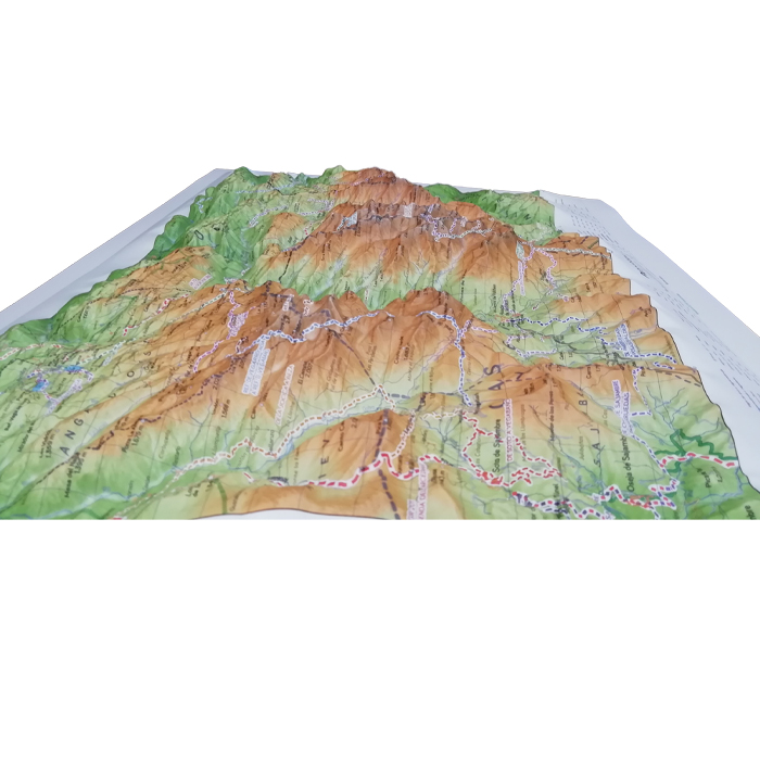 Mapa relieve Picos Europa Grande
