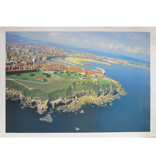 Imagen póster playa de Poniente de Gijón