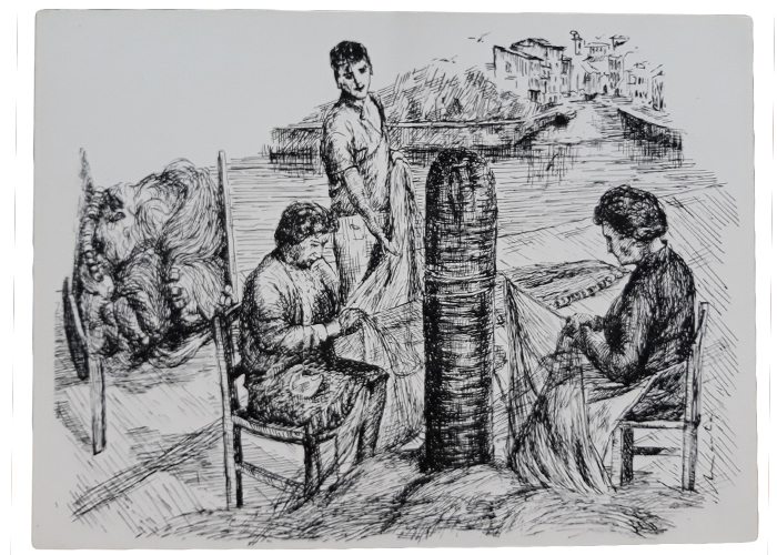 Imagen plumillas rederas de Cudillero 30 x 22 