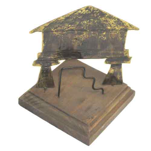 Imagen hórreo latón con base 