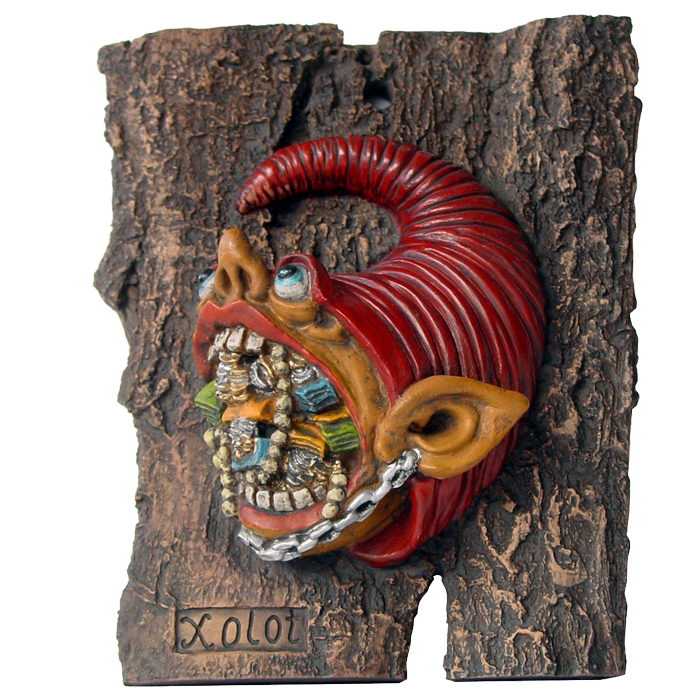 Imagen corteza personaje mitología Xolot