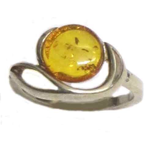 Imagen anillo plata y ambar