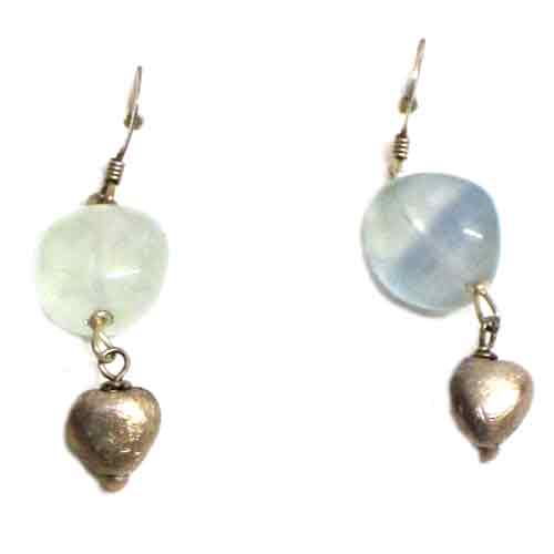 Imagen pendientes plata y piedras naturales  