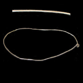 Imagen cadena plata semirigida 40 cm. 