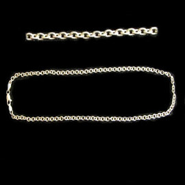 Imagen cadena plata eslabones