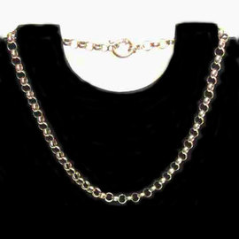 Imagen cadenas plata para letras 40cm. 