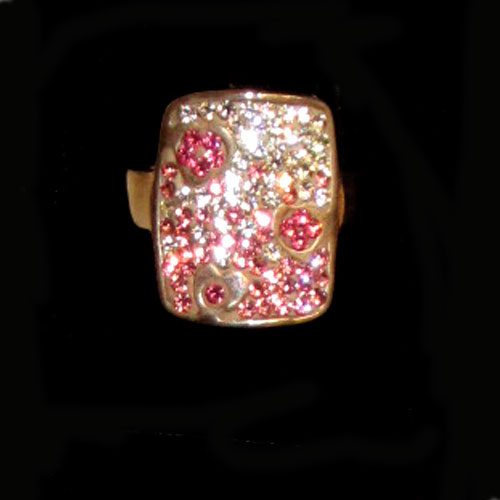 Imagen anillo plata diseño circonitas 